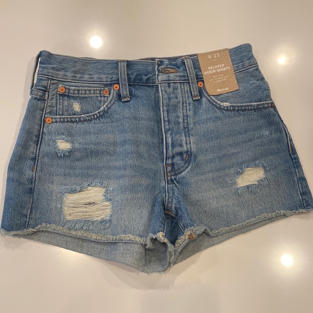 NWT Madewell relaxed denim shorts
